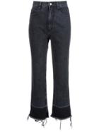 Rachel Comey Frayed Cropped Jeans - Black