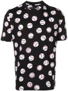 Love Moschino Baseball Print T-shirt - Black