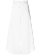 Luisa Cerano Cropped Flowing Culottes - White