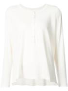 The Great The Slouch Henley Top - White