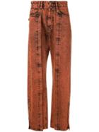 Wooyoungmi Faded Wash Jeans - Orange