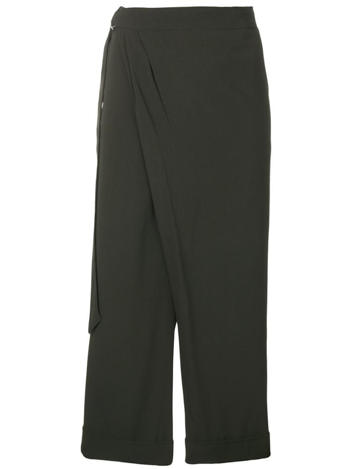 I'm Isola Marras Cropped Envelope Trousers - Green