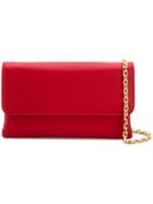 Casadei Foldover Clutch Bag - Red