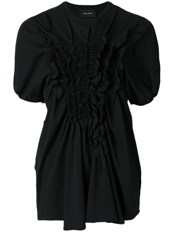 Simone Rocha Frill Detail Blouse - Black