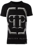 Winter T-shirt, Men's, Size: Xl, Black, Cotton, Philipp Plein
