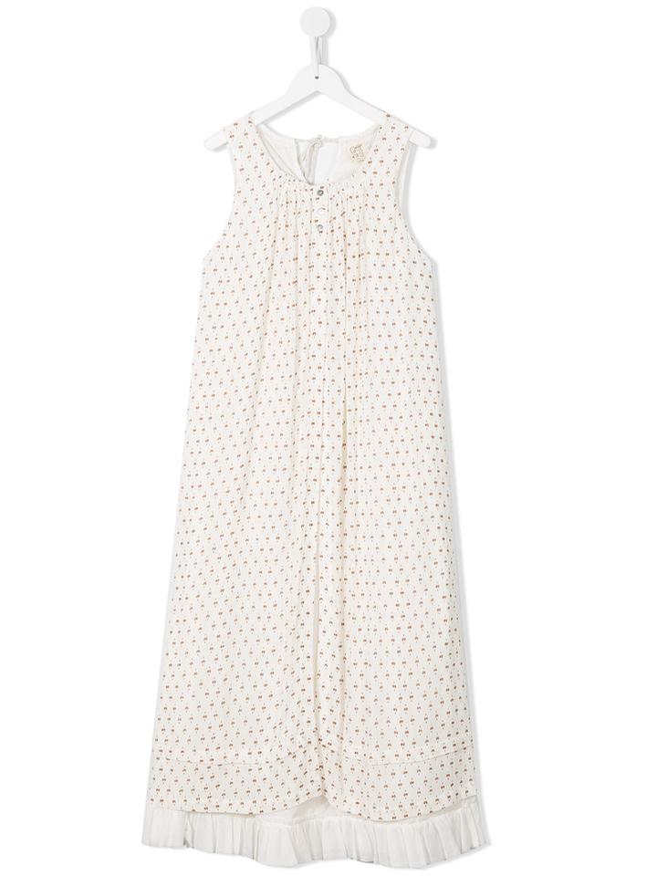 Caffe' D'orzo Tabita Printed Folk Dress, Girl's, Size: 14 Yrs, Nude/neutrals