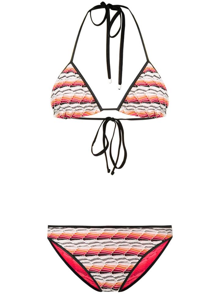 Missoni Mare Fine Knit Bikini Set - Orange