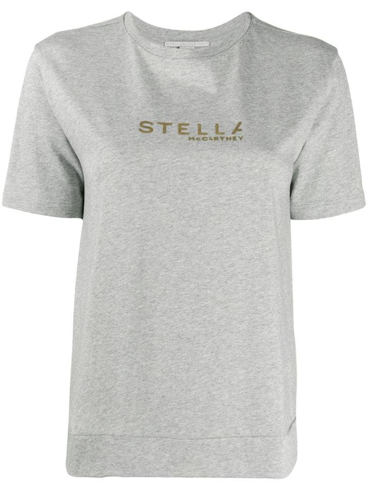 Stella Mccartney Logo Print T-shirt - Grey