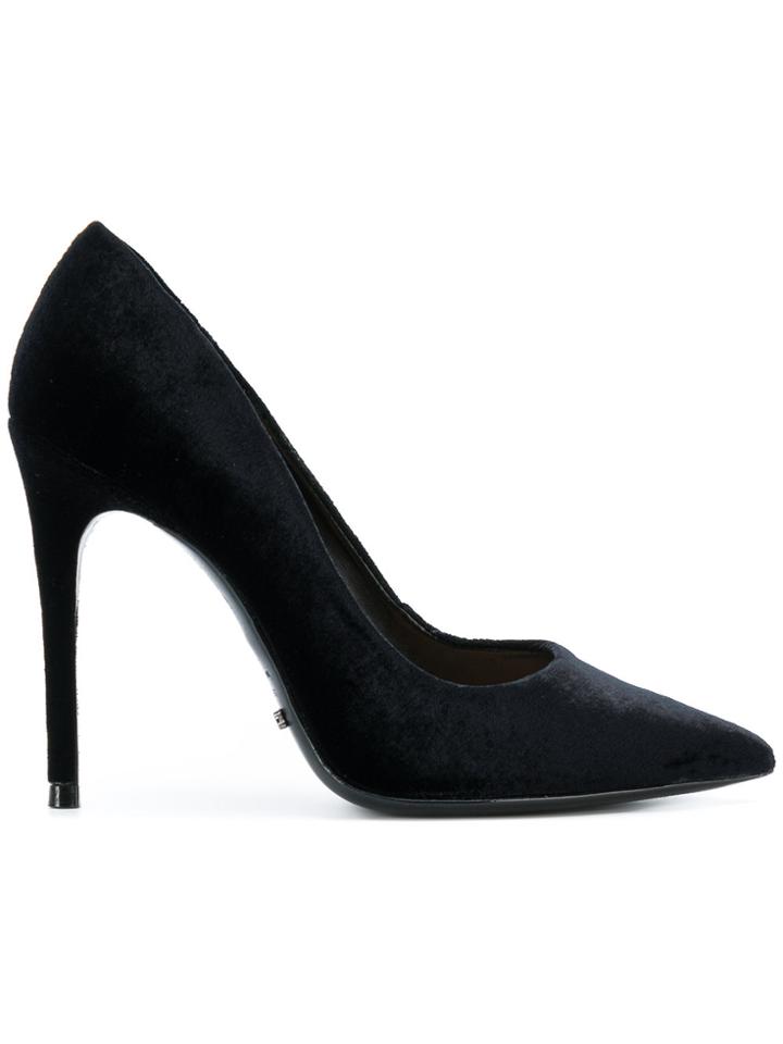 Schutz Pointed Velvet Pumps - Black