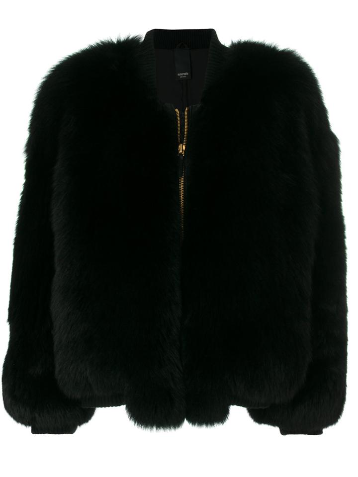 Numerootto Short Zip Jacket - Black