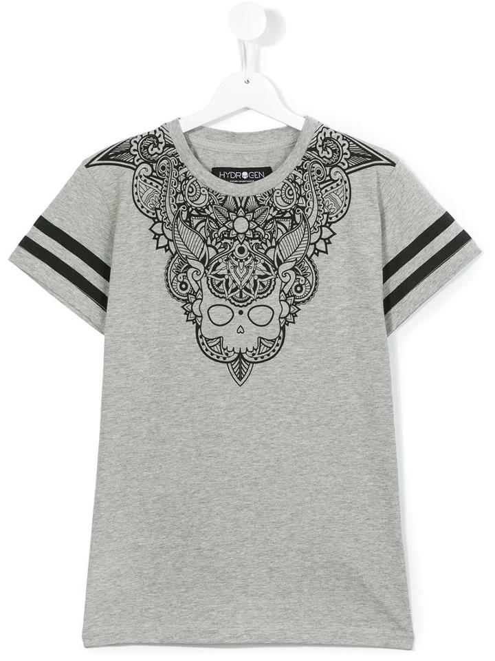 Hydrogen Kids Printed T-shirt, Boy's, Size: 14 Yrs, Grey