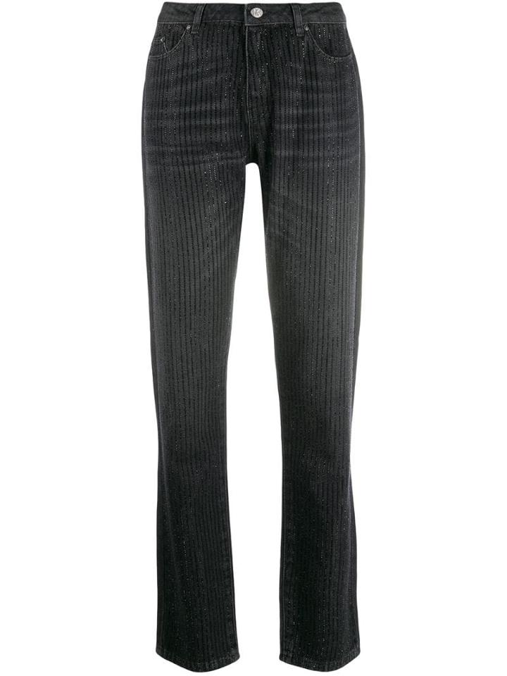 Karl Lagerfeld Sparkle Girlfriend Jeans - Black