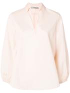 Vince Swing Front Blouse - Nude & Neutrals