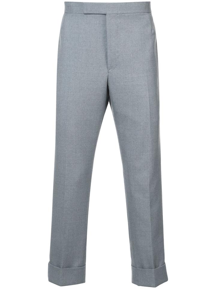 Thom Browne Classic Backstrap Trouser With Red, White And Blue