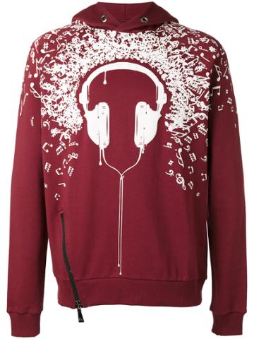 Super Légère Headphone Hoodie - Red