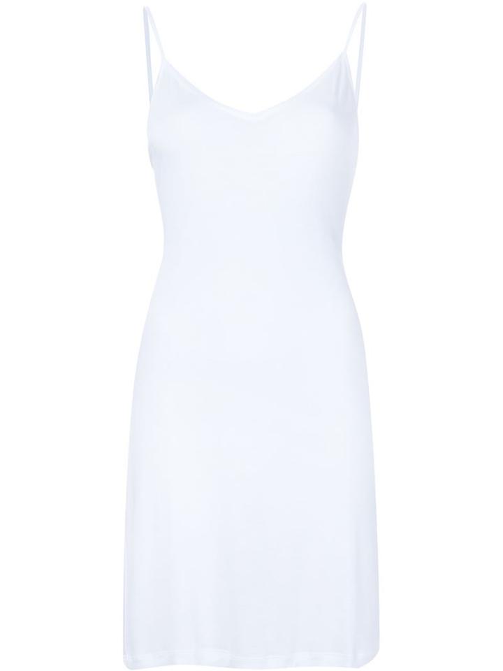 Majestic Filatures Short Slip Dress, Women's, Size: 3, White, Viscose
