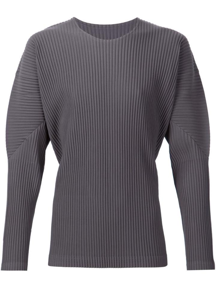 Homme Plissé Issey Miyake Long Sleeve Pleated T-shirt