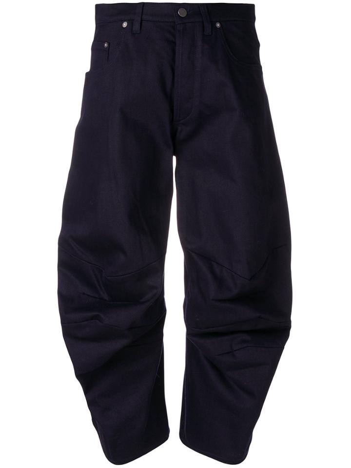 Chalayan Distorted Biker Trousers - Blue