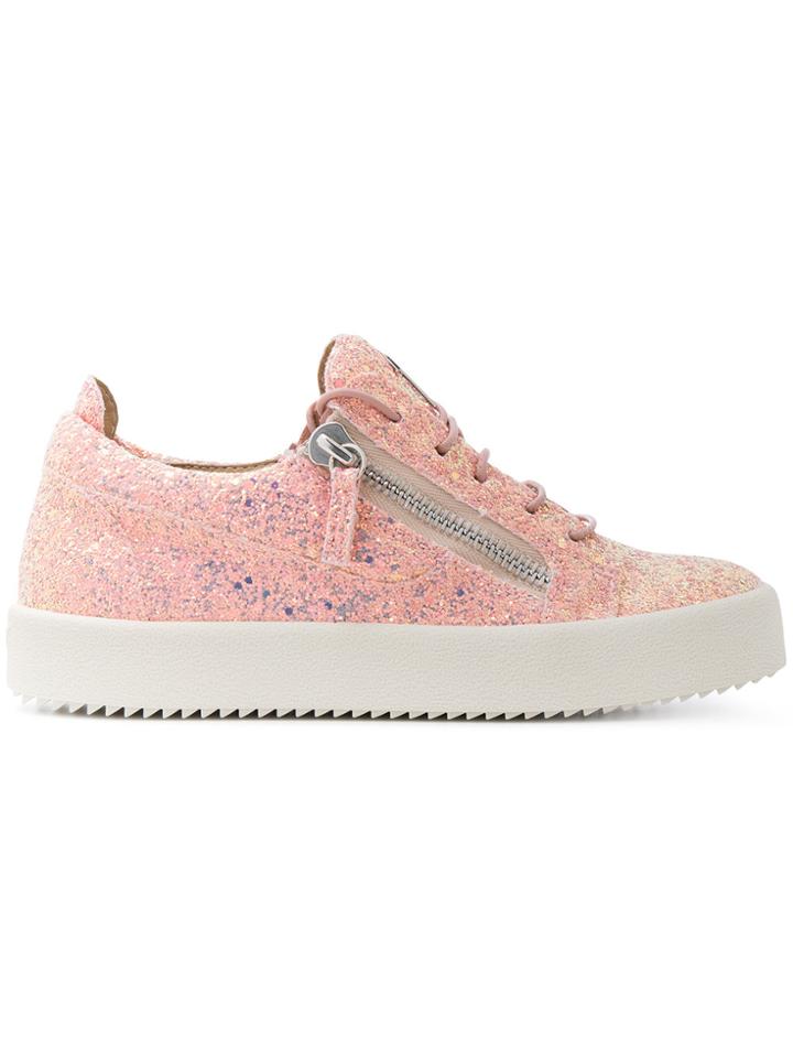 Giuseppe Zanotti Design Nicki Low Top Sneakers - Pink & Purple