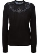 Dolce & Gabbana Floral Lace Insert Sweater