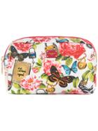 Dolce & Gabbana Secret Garden Print Wash Bag - White