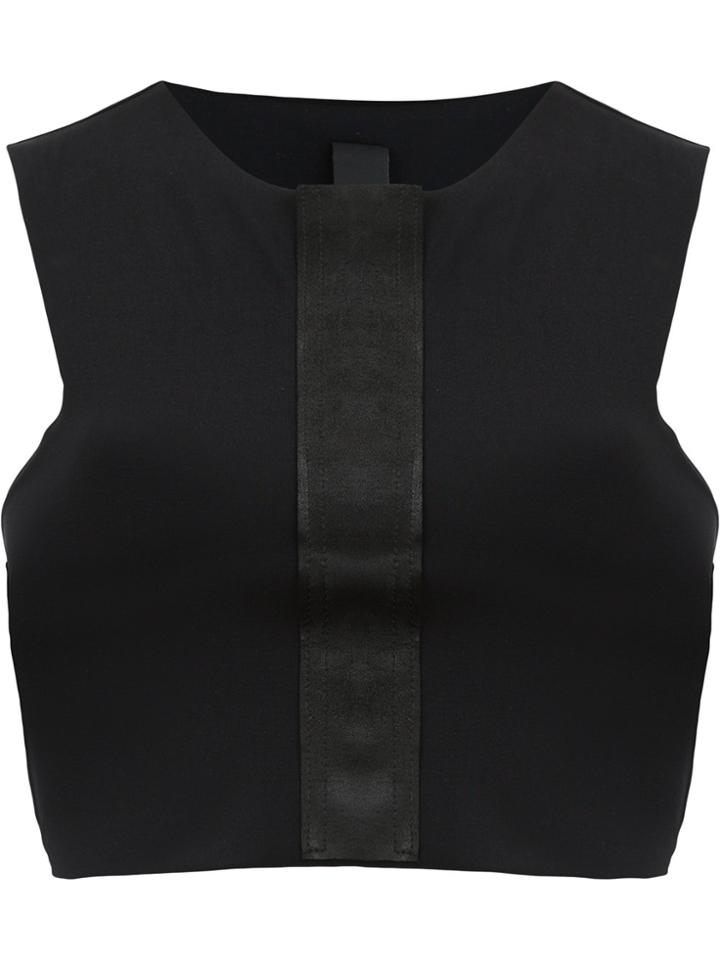 Ilaria Nistri Slim Cropped Top - Black