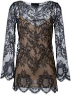 Erika Cavallini Lace Blouse, Women's, Size: 40, Black, Polyamide/polyester
