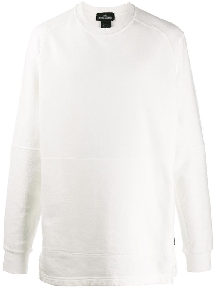 Stone Island Shadow Project Crew Neck Sweatshirt - White