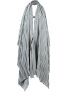 Masnada - Tied Sleeveless Coat - Women - Viscose - 44, Grey, Viscose