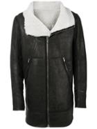 Rick Owens - Fur Lined Leather Coat - Men - Cotton/calf Leather/lamb Skin - 54, Black, Cotton/calf Leather/lamb Skin