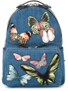 Valentino Garavani Medium Butterfly Embroidered Backpack