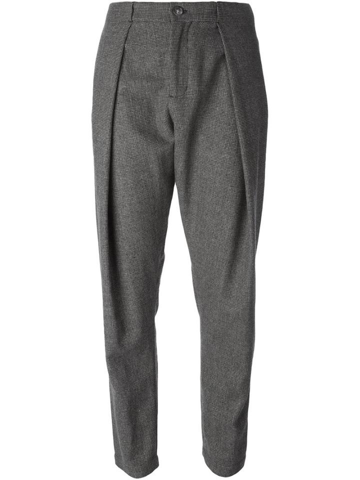 Henrik Vibskov Pleated Trousers, Women's, Size: Small, Grey, Polyester/wool