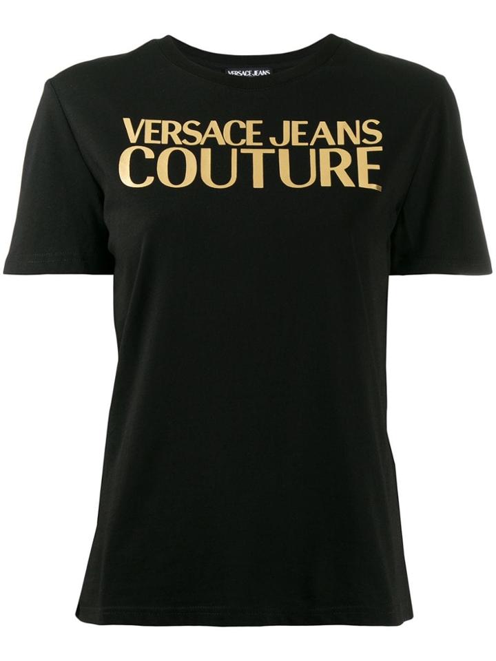 Versace Jeans Couture Printed Logo T-shirt - Black