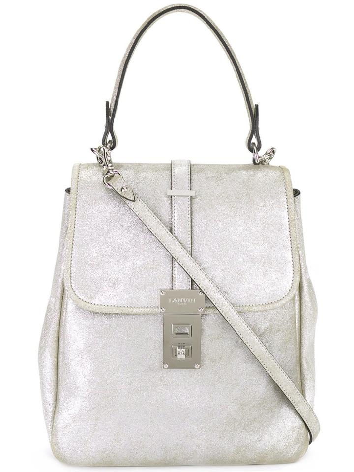 Lanvin Medium 'looka' Shoulder Bag - Metallic