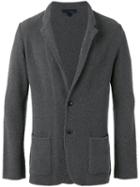 Lardini Classic Blazer, Men's, Size: Small, Grey, Cotton/polyamide