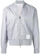Thom Browne Center-back Stripe Ripstop Bomber - Grey