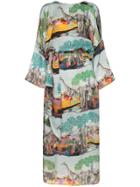 Chufy Savannah Silk Tunic Maxi Dress - Multicolour