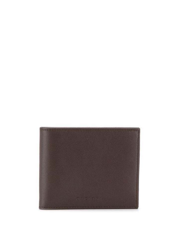Orciani Foldover Top Wallet - Brown