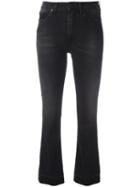 +people Flared Jeans, Women's, Size: 27, Black, Cotton/polyester/spandex/elastane