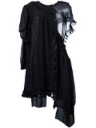 Simone Rocha Asymmetric Dress, Women's, Size: 6, Black, Silk