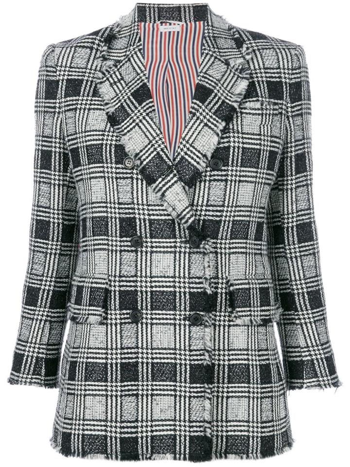Thom Browne Prince Of Wales Sport Coat - Black