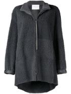 Fabiana Filippi Oversized Shearling Jacket - Grey