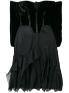 Romeo Gigli Pre-owned Off-shoulder Flared Dress - Black
