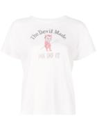 Re/done Cartoon Print T-shirt - White