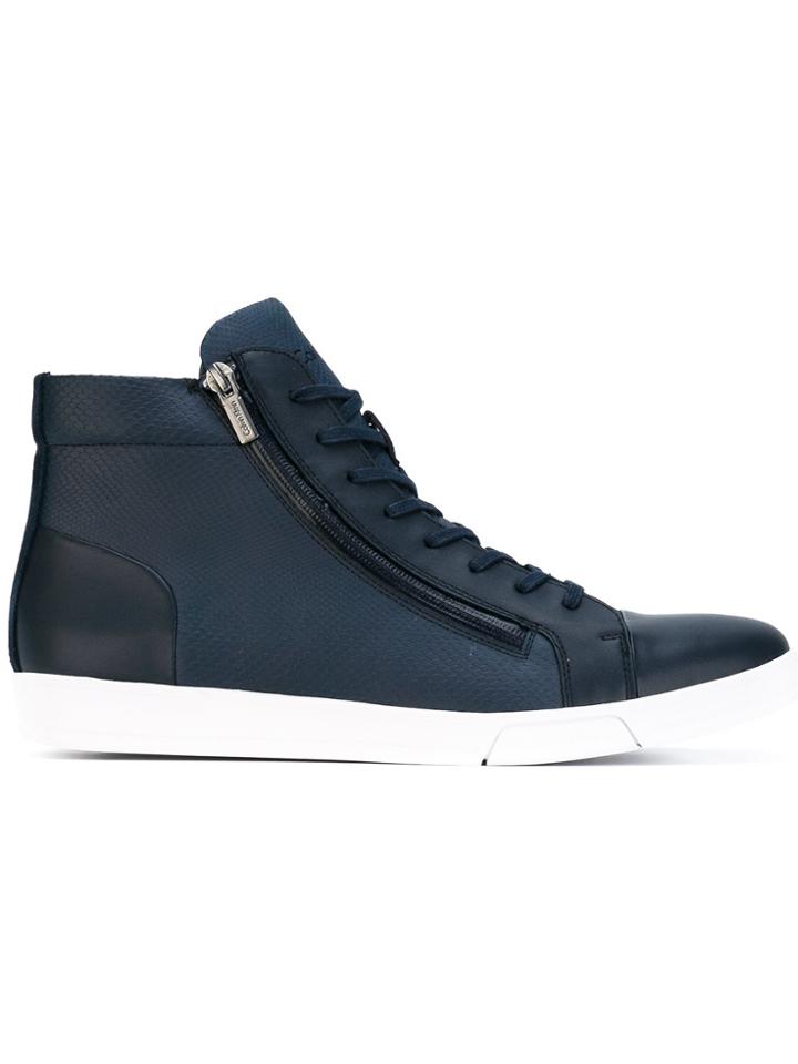 Calvin Klein Zipped Hi-tops - Blue