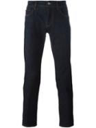 Dolce & Gabbana Rose Patch Jeans, Men's, Size: 48, Blue, Cotton/spandex/elastane/polyester/calf Leather