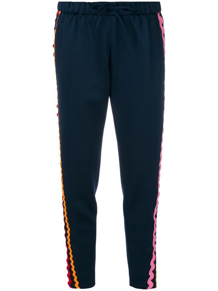 Mira Mikati Side Ribbon Trousers - Blue
