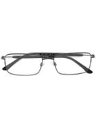 Giorgio Armani Square Frame Glasses, Black, Acetate/titanium