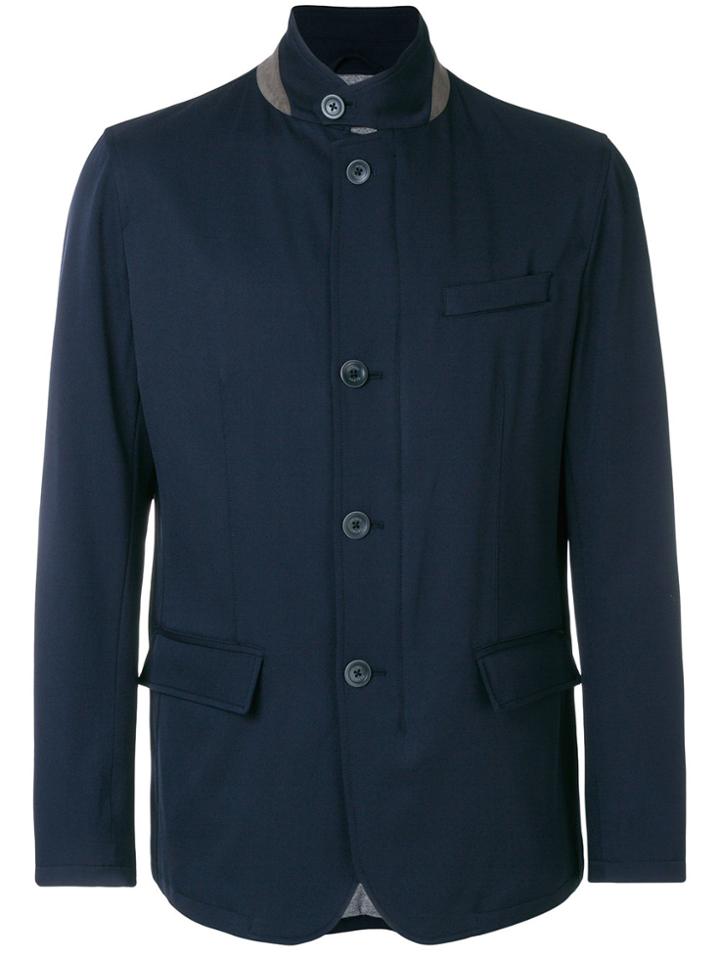 Herno Casual Button Jacket - Blue
