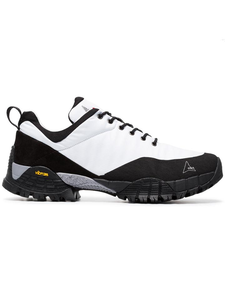 Roa White Oblique Rippy Sneakers